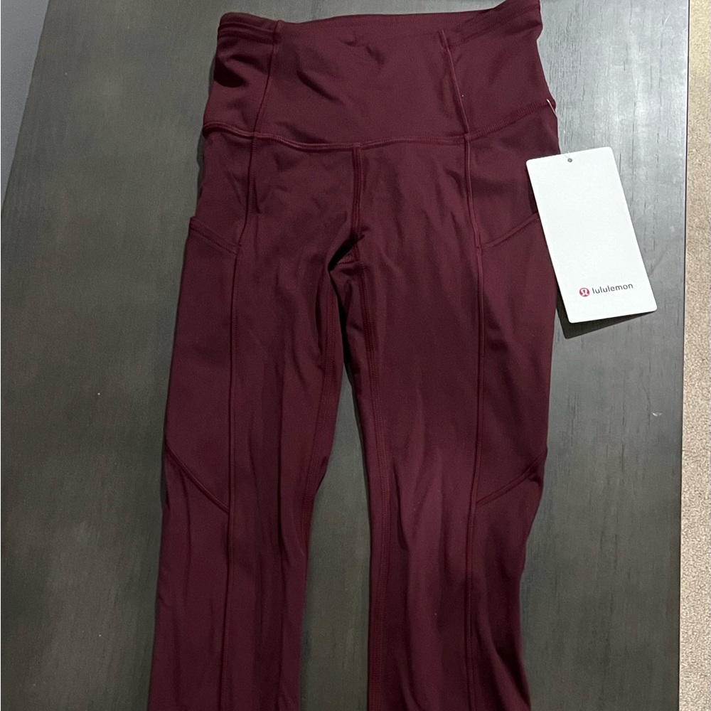 Womens lululemon fast and free high rise tight 25”